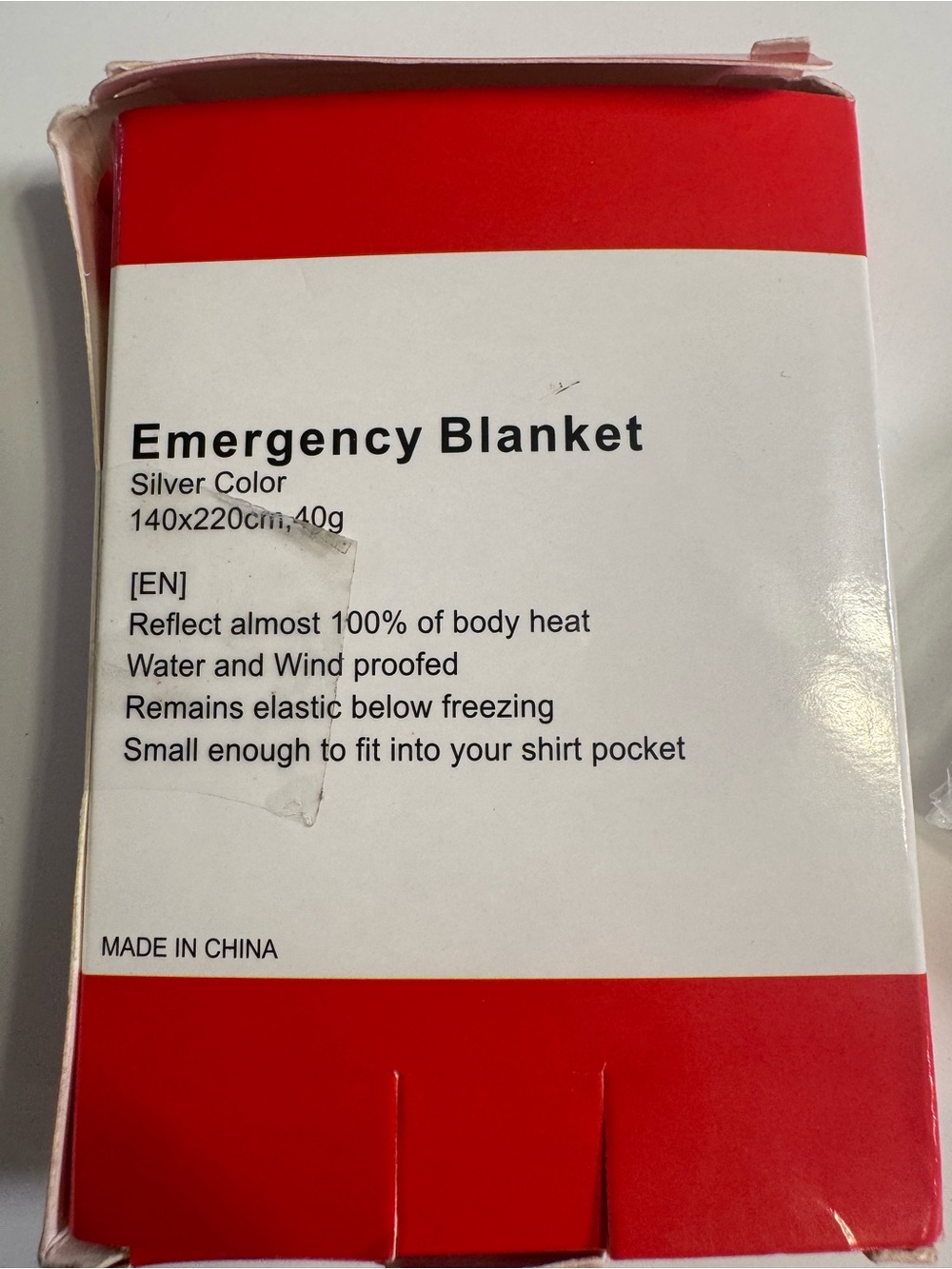 Emergency Rescue Blanket - Silver - Picture 3 of 3